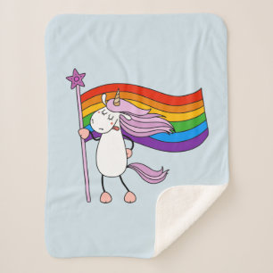 Liebe hat keine Grenzwerte für Unicorn Sherpadecke