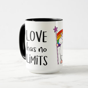 Liebe hat keine Grenzwerte für Unicorn Tasse
