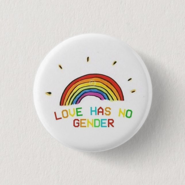Liebe hat keinen Geschlecht lgbt Gay Button (Vorderseite)