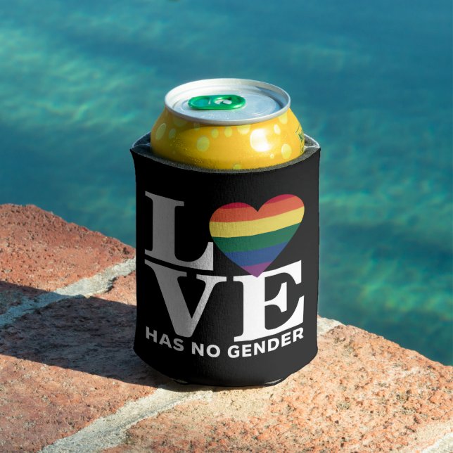 Liebe hat keinen LGBTQ-Rainbow-Pride-Monat Dosenkühler (In Situ Pool)
