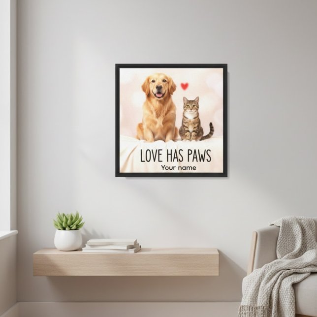 Liebe hat Pfoten Leinwand (Von Creator hochgeladen)