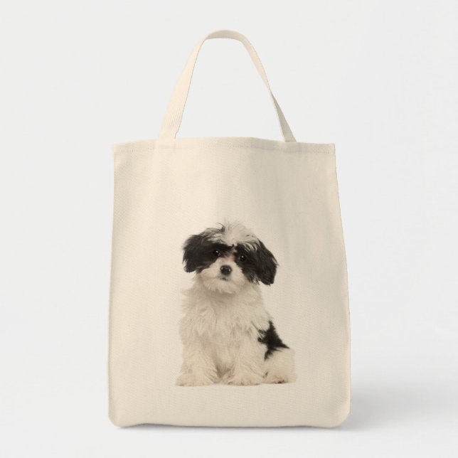 Liebe Havanese Welpe Hund Tote Tasche (Vorne)