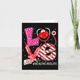 Liebe Healthcare Worker Nurve Niedlich Heart Valen Karte