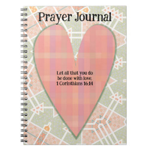 Liebe Heart Art Faith Journal Notizblock