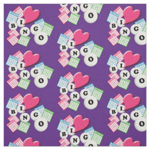 Liebe Heart Bingo Stoff