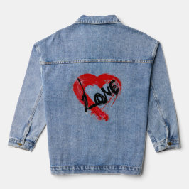 Liebe Heart Denim Jacket Jeansjacke