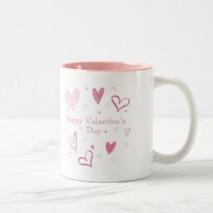 Liebe Heart Doodle Kaffee Tasse