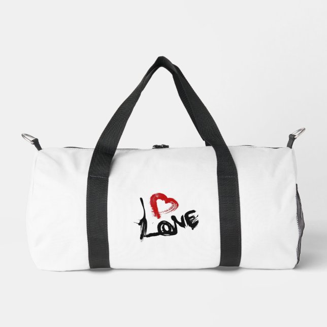 Liebe Heart Duffle Bag (Vorderseite)