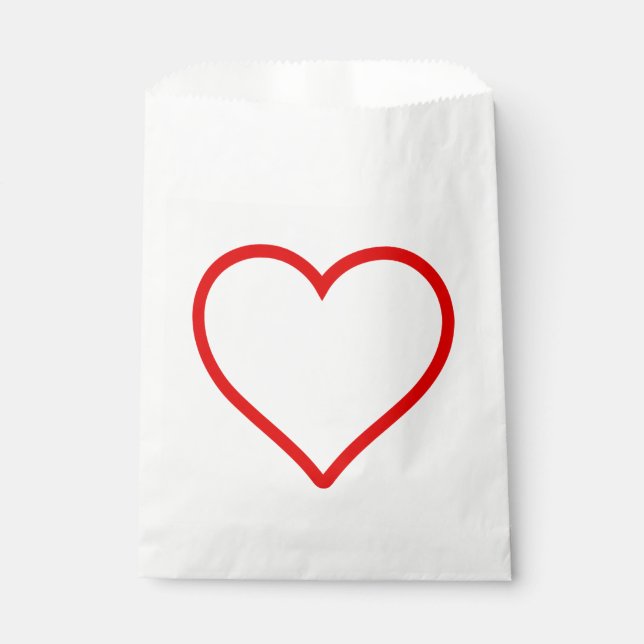 Liebe - Heart Favor Bag Geschenktütchen (Vorderseite)