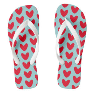 Liebe Heart Flip Flops Beach Footwear