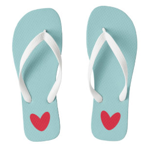 Liebe Heart Flip Flops Beach Footwear
