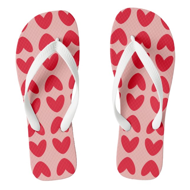 Liebe Heart Flip Flops Beach Footwear (Fußbett)