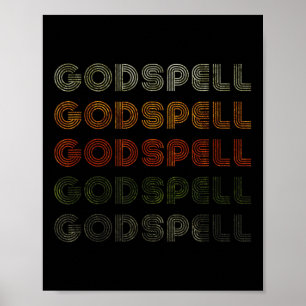 Liebe Heart Godspell T-Shirt Grunge Vintager Stil Poster