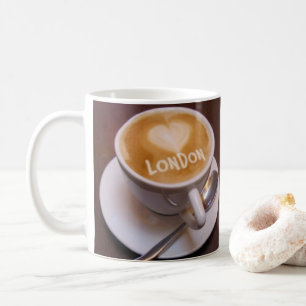 Liebe Heart London Cappuccino Kaffee Tasse