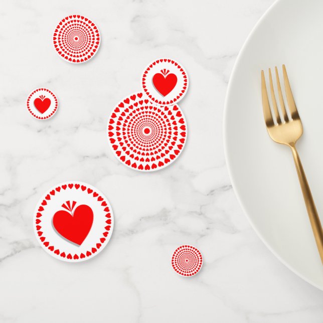 Liebe Heart Mandala Konfetti (Gruppe)