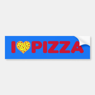 Liebe Heart Pizza Addict Pizza Lieferung Typ Autoaufkleber