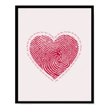 Liebe Heart Poster WallArt Wohngestaltung