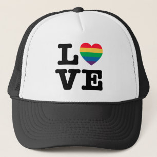 Liebe Heart Pride Trucker Hat Truckerkappe