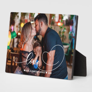 Liebe Heart Script FOTO Fotoplatte