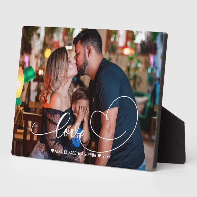 Liebe Heart Script | FOTO Fotoplatte (Seite)