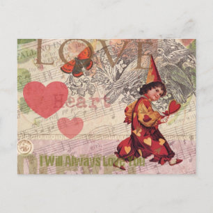 Liebe Heart Sweetheart Valentine Cherub Postkarte
