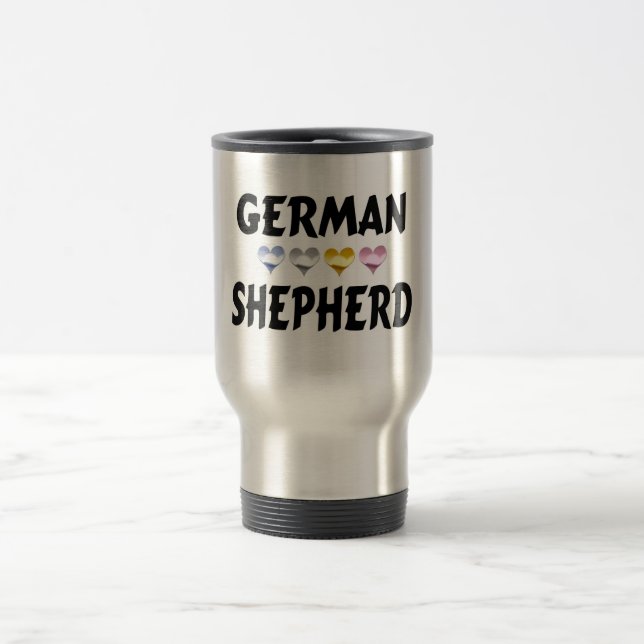 Liebe Heart Travel Mug Reisebecher (Mittel)