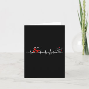 Liebe Heartbeat Hand Gebärdensprache Hörverlust Aw Karte