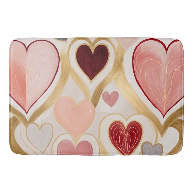 Liebe Hearts Badematte (Vorderseite)