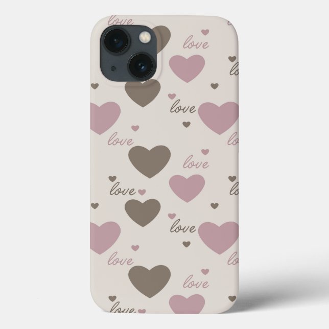 Liebe Hearts Case-Mate iPhone Hülle (Rückseite)