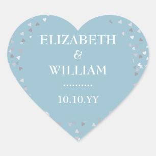 Liebe Hearts Confetti Herz-Aufkleber