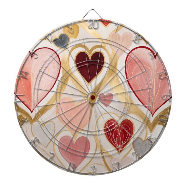 Liebe Hearts Dartscheibe (vorne)
