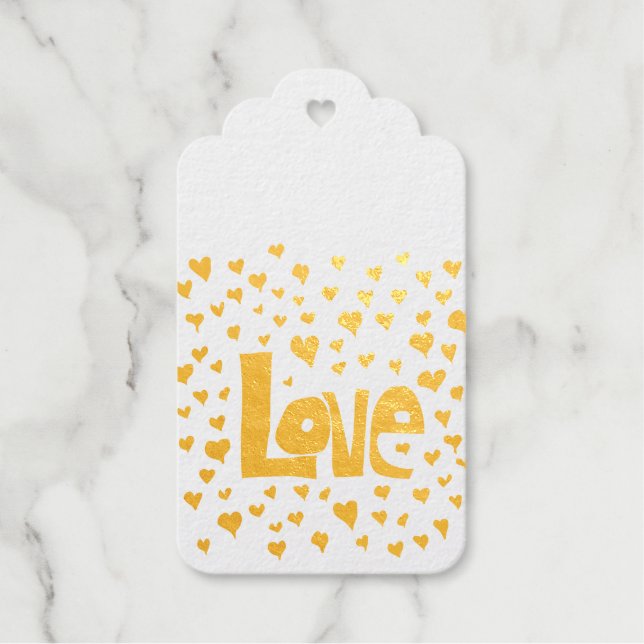 Liebe Hearts Geschenkanhänger (Vorderseite)