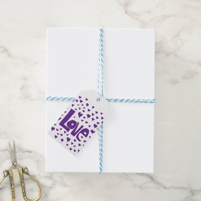 Liebe Hearts Geschenkanhänger (Mit Garn)