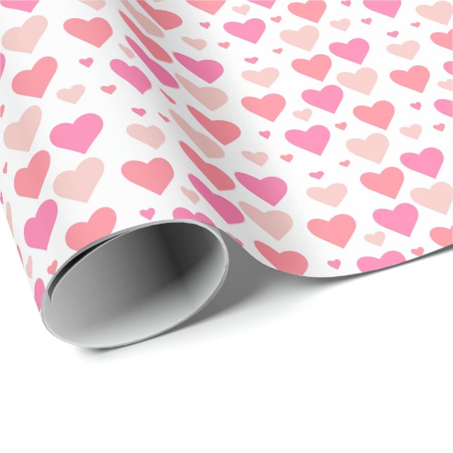 Liebe Hearts Geschenkpapier (Rolleneckpunkt)