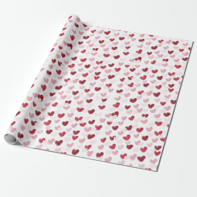 Liebe Hearts Geschenkpapier (Ungerollt)