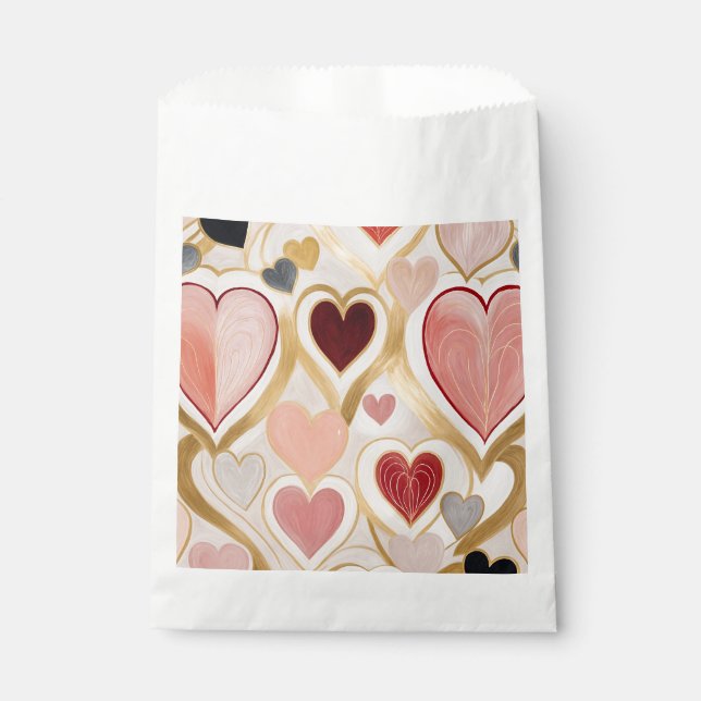 Liebe Hearts Geschenktütchen (Vorderseite)