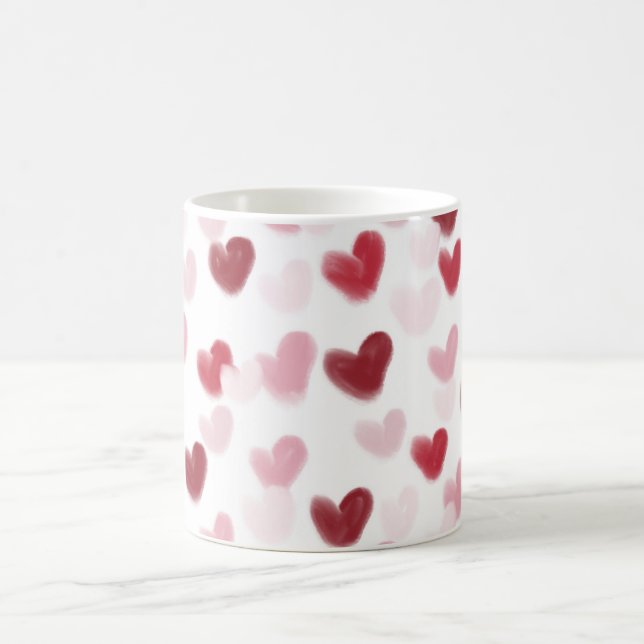 Liebe Hearts Kaffeetasse (Mittel)