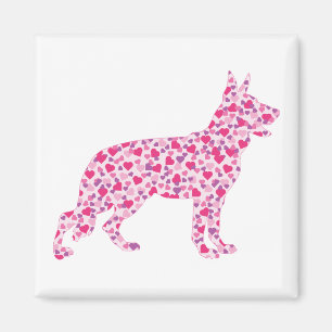Liebe Hearts Magnet