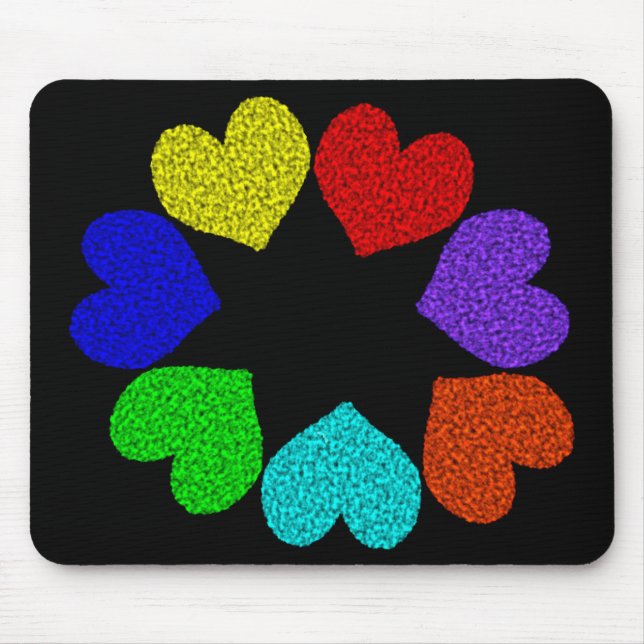 Liebe Hearts Mousepad (Vorne)