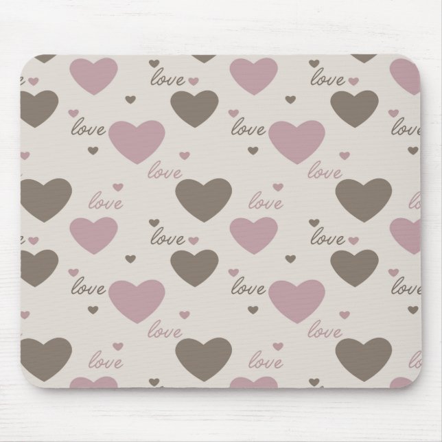 Liebe Hearts Mousepad (Vorne)