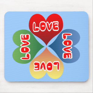 Liebe Hearts Mousepad