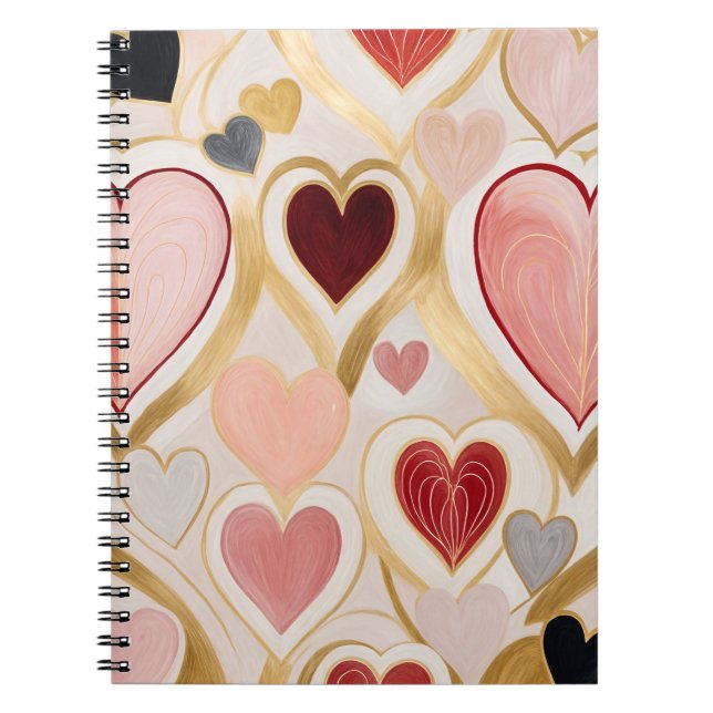 Liebe Hearts Notizblock (Vorderseite)