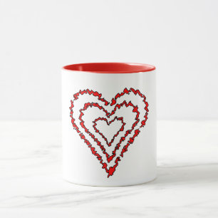 Liebe Hearts Tasse