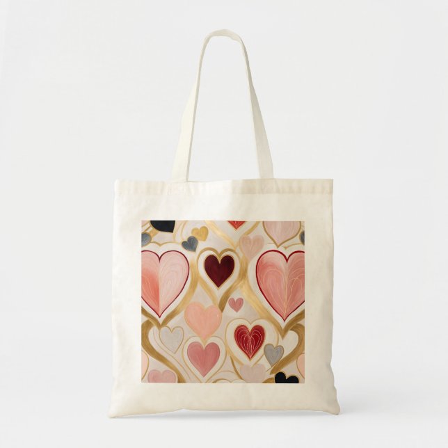 Liebe Hearts Tragetasche (Vorne)