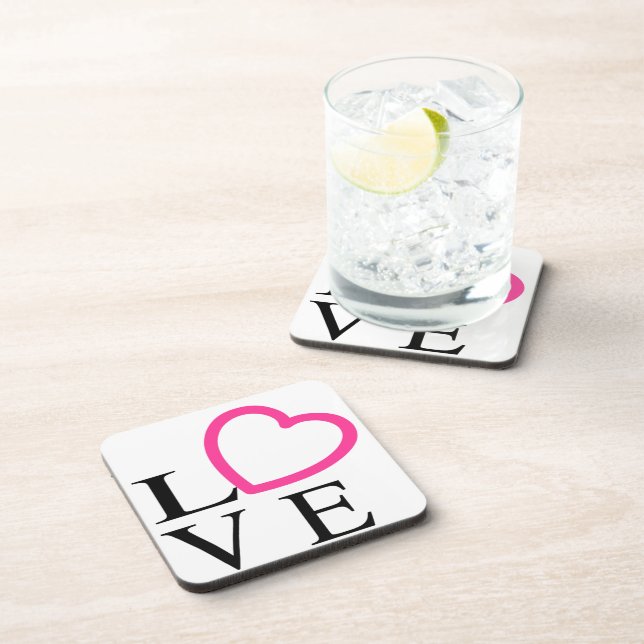 Liebe Hearts Untersetzer (Rechte Seite)