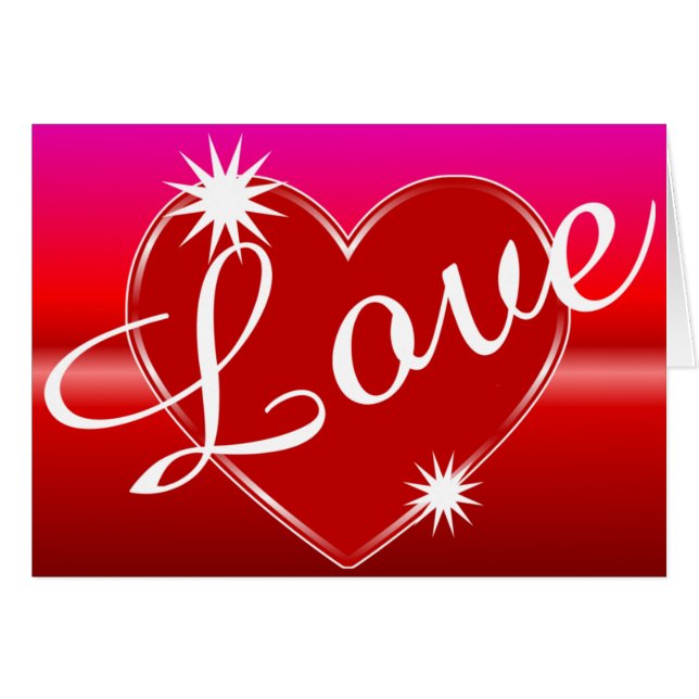 Liebe Hearts Valentine (Vorderseite (Horizontal))