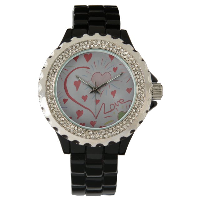 Liebe Hearts Watch Armbanduhr (Vorderseite)