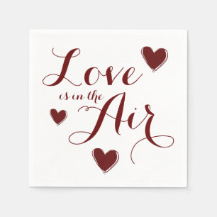 Liebe Hearts Wedding Paper Napkin Set Serviette