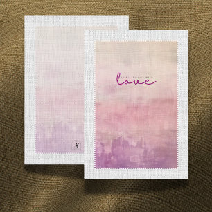 'Liebe' Heather & Dusk Abschlussgeschenk-Einsatzka Dankeskarte