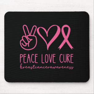 Liebe heilen rosa Ribbon Krieger Brustkrebs Mousepad